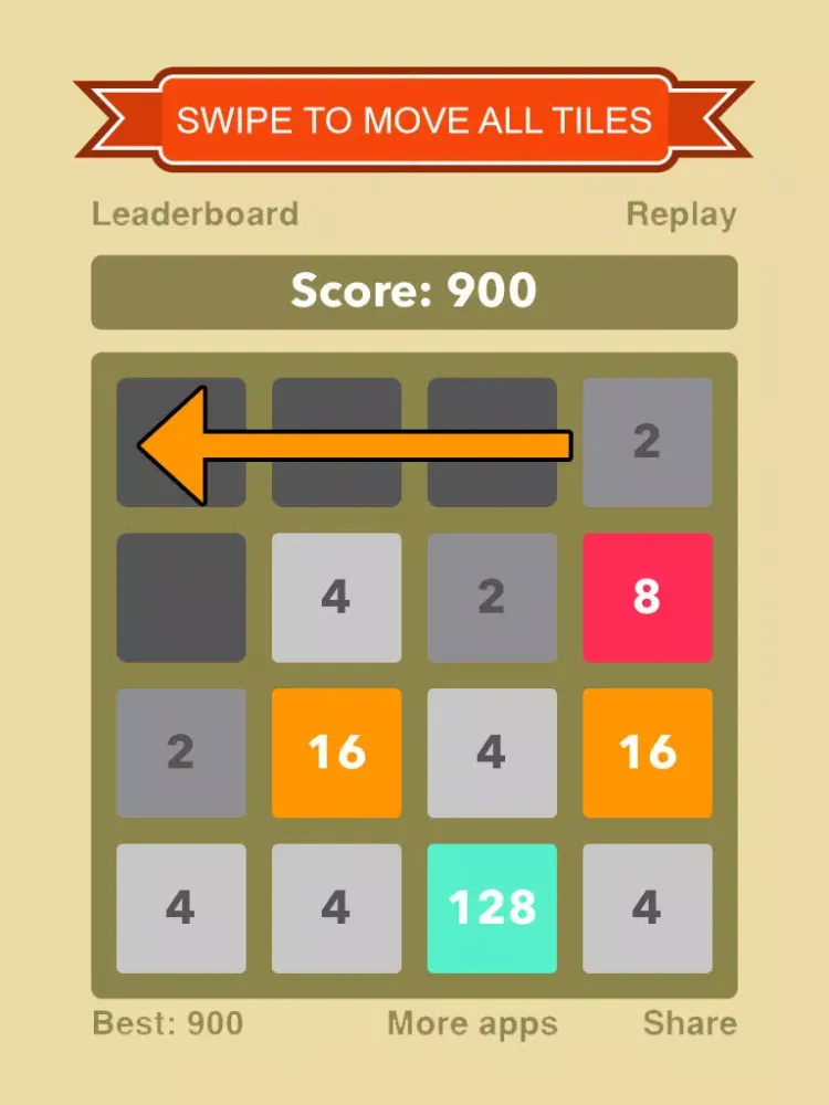 A Chaos of a Puzzle Called 2048 iPad  سکرین شاٹس