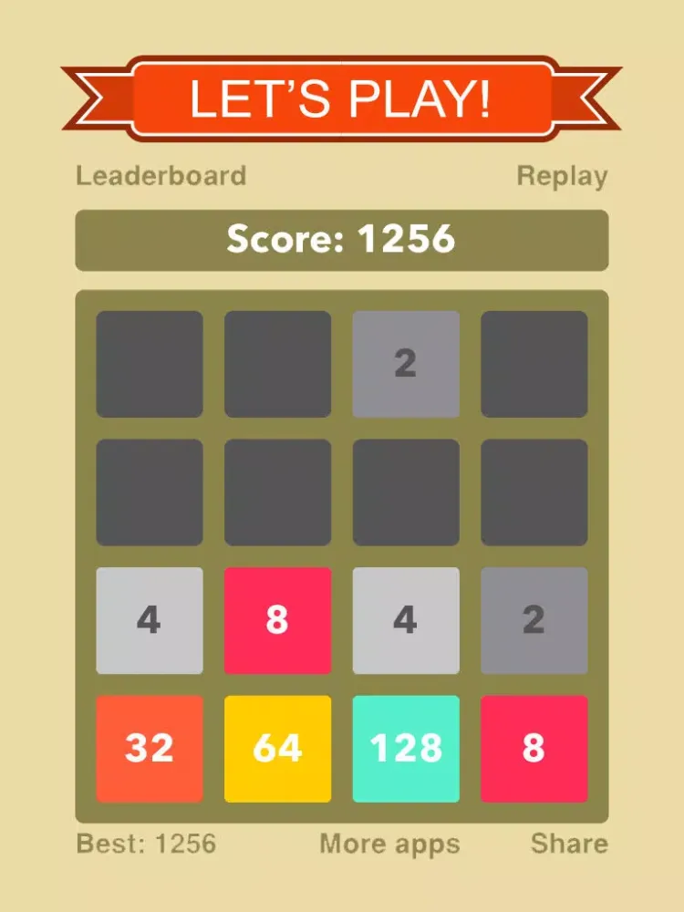 A Chaos of a Puzzle Called 2048 iPad  سکرین شاٹس