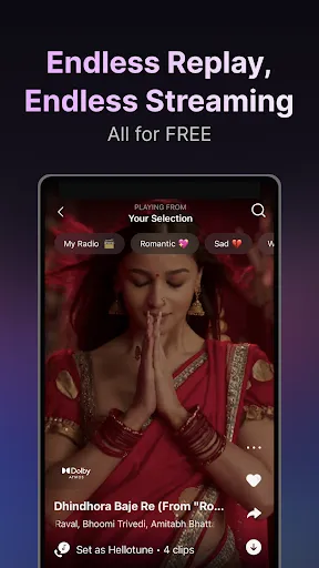 Capturas de pantalla de Wynk Music: MP3, Song, Podcast