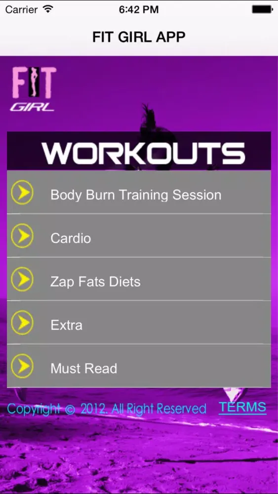 Capturas de tela do FitGirl Pro – Your Personal Cardio, Resistance and Workouts Trainer for Optimum Weight Loss, Muscle Strength and Staying Fit
