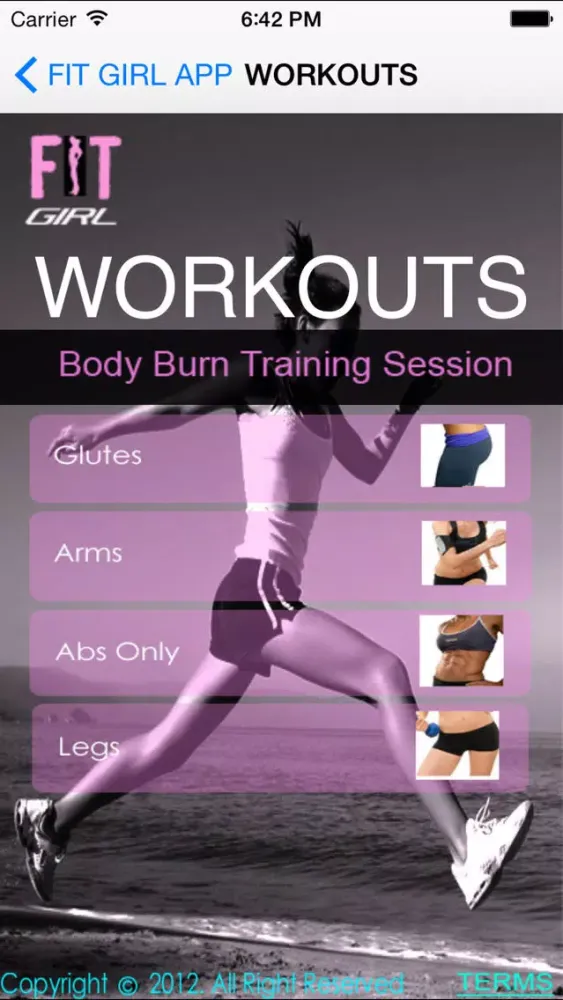 Capturas de tela do FitGirl Pro – Your Personal Cardio, Resistance and Workouts Trainer for Optimum Weight Loss, Muscle Strength and Staying Fit