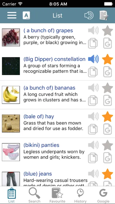 Learn English vocabulary with pictures and audios - From basic to advandce Screenshots