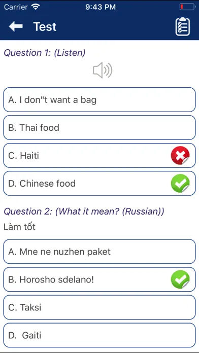 Capturas de tela do Russian Communicate Daily