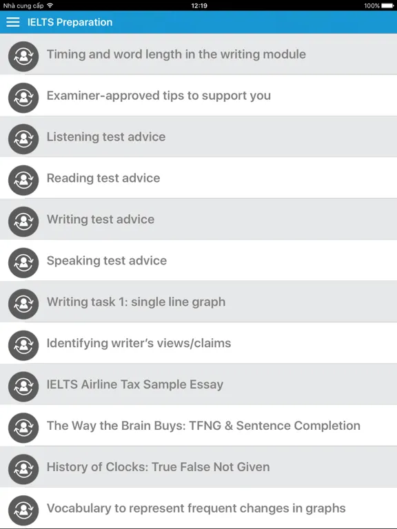 Capturas de tela do IELTS Preparation Tips - Improve your IELTS score iPad 