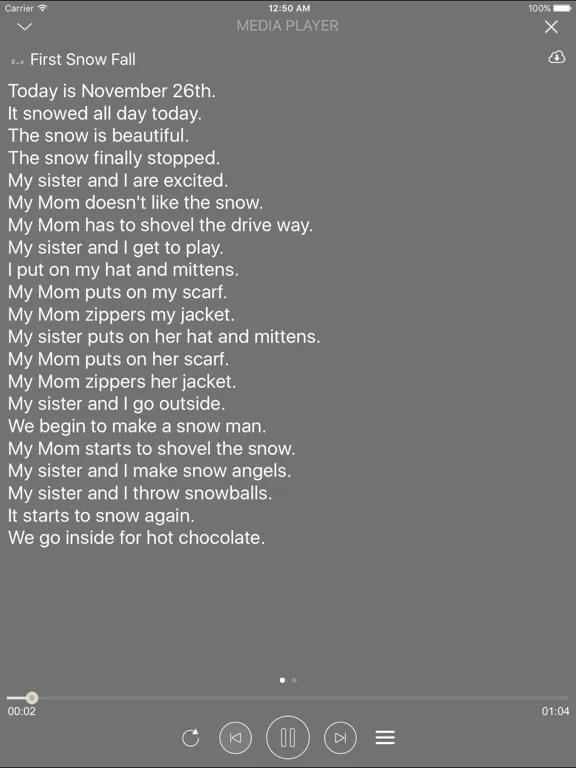 Learn English By Listening. iPad Screenshots