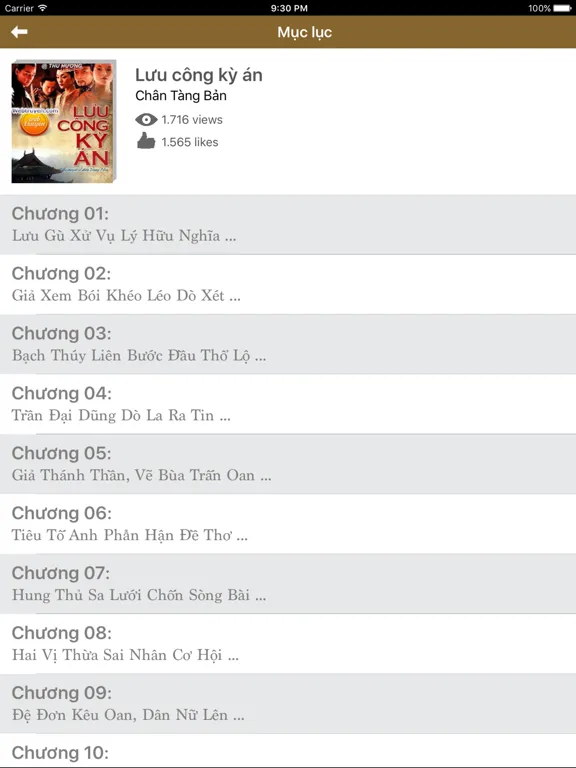 Truyện lịch sử Việt Nam và thế giới chọn lọc iPad  Screenshots