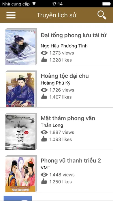 Truyện lịch sử Việt Nam và thế giới chọn lọc Screenshots