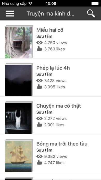 1001 Truyện ma kinh dị đêm khuya - hồi hộp, gây cấn, hấp dẫn người đọc 스크린샷