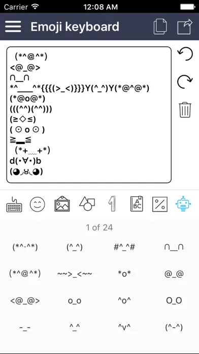 Emoij Keyboard for message,chat - Emotion,Unicode Screenshots
