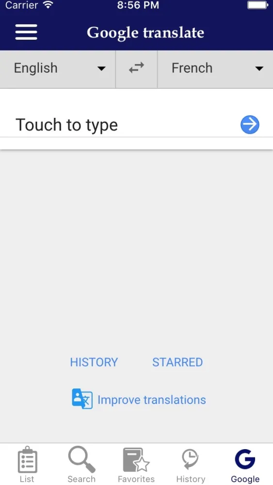 English - French Common Phrases Screenshots