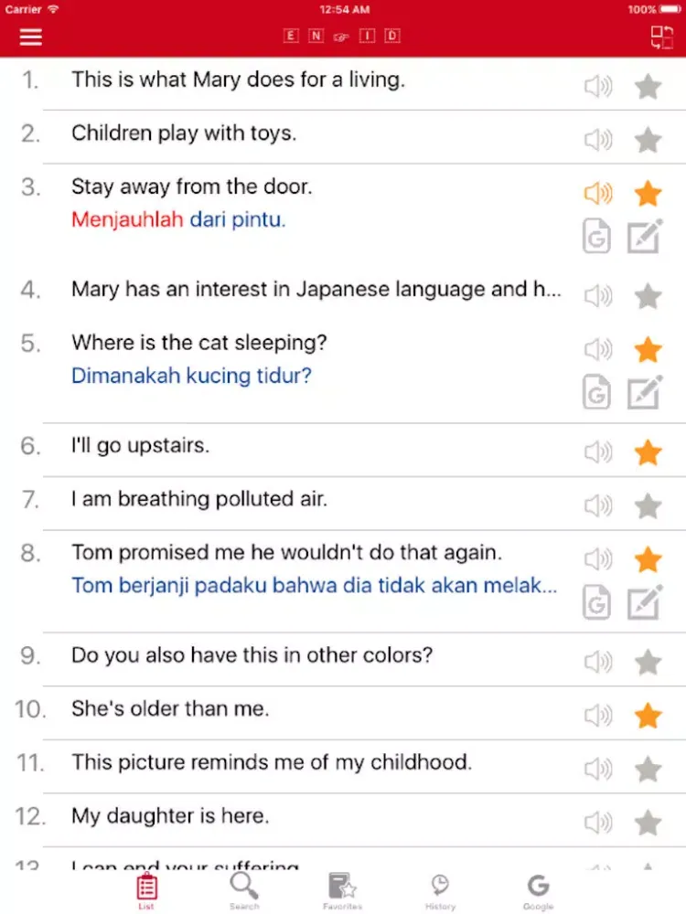 صور English - Indonesian Common Phrases iPad 