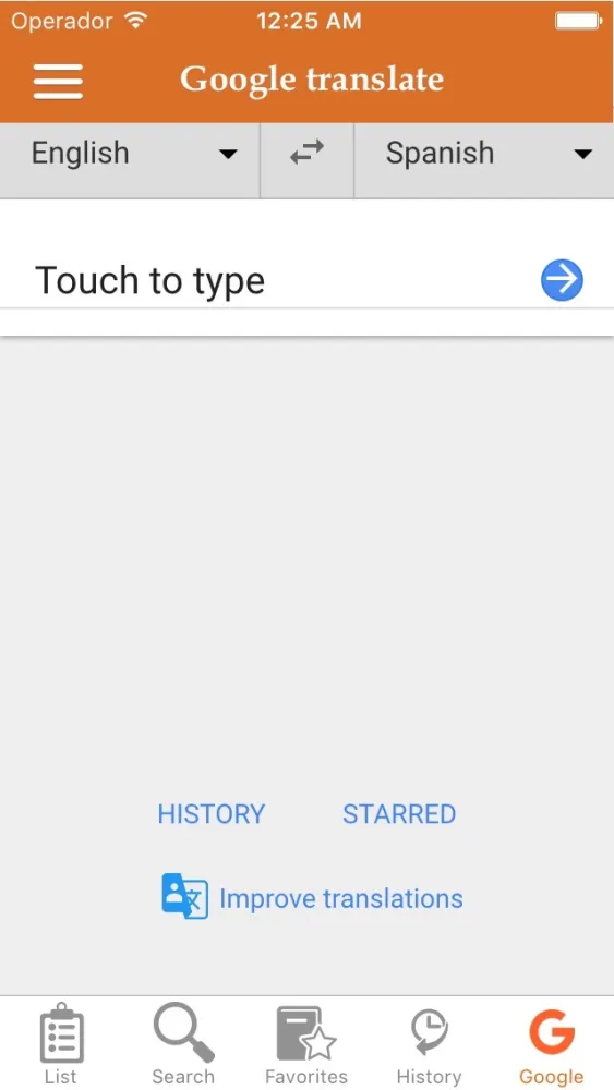 English - Spanish Common Phrases Screenshots