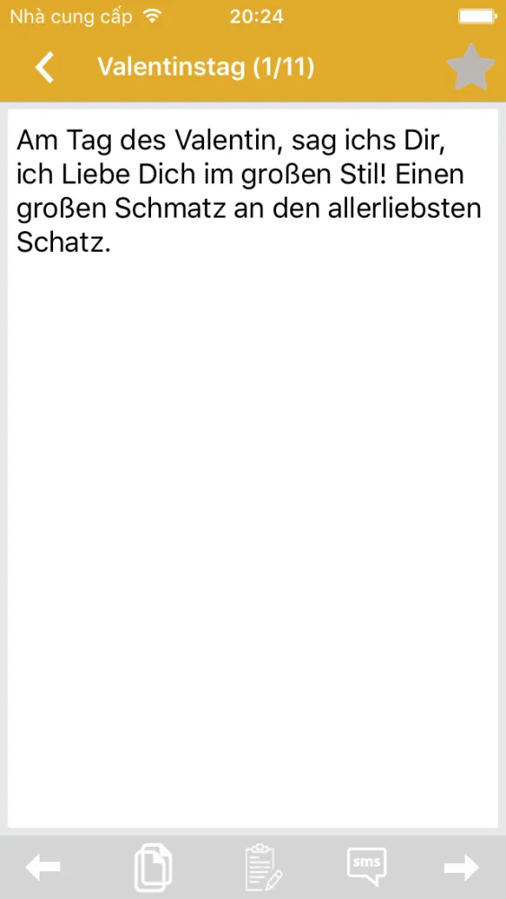 Love SMS (German) - Send emotional message to the family, friends and loved ones.应用截图