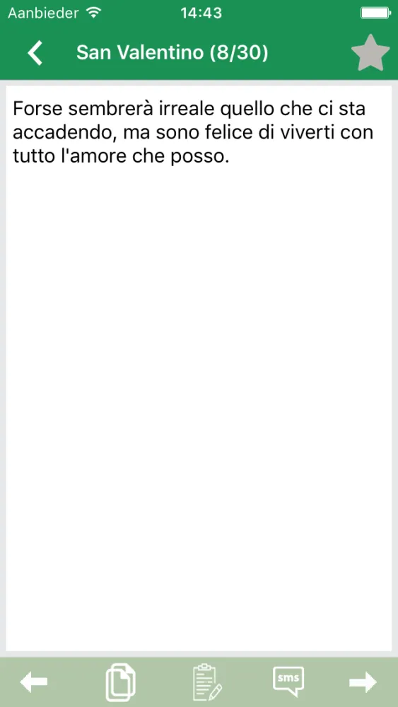 Cute SMS (Italian) - Send emotional message to the family, friends and loved ones.应用截图