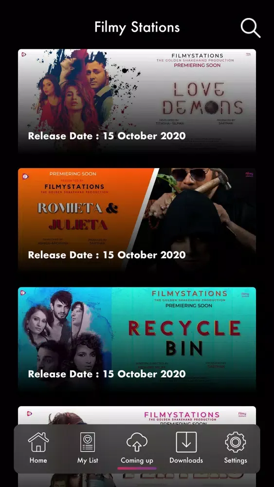 Zrzuty ekranu Filmy Stations