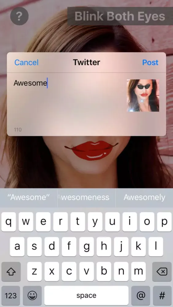 Tangkapan skrin Emote AR Plus