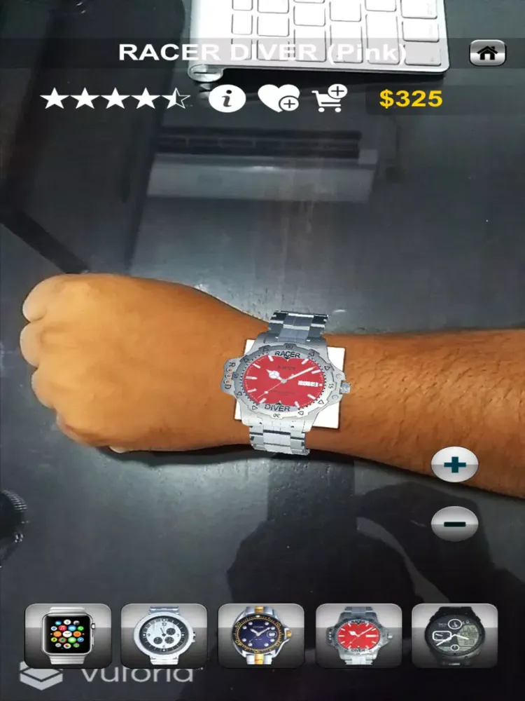 Tangkapan skrin Watch AR Plus iPad 
