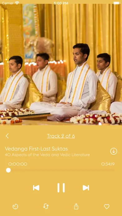 Tangkapan skrin Maharishi Veda