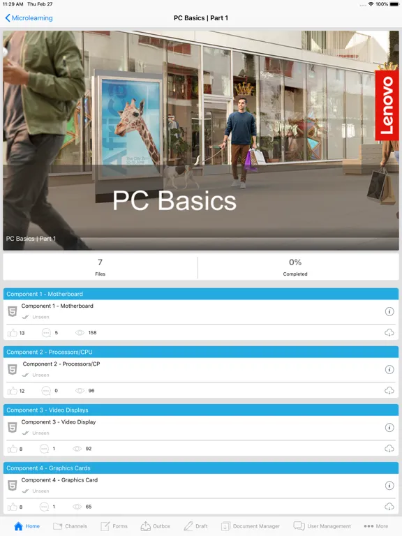 Tangkapan skrin LEAP Pilot for Lenovo iPad 