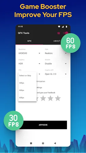 Capturas de pantalla de GFX Tool - Game Booster