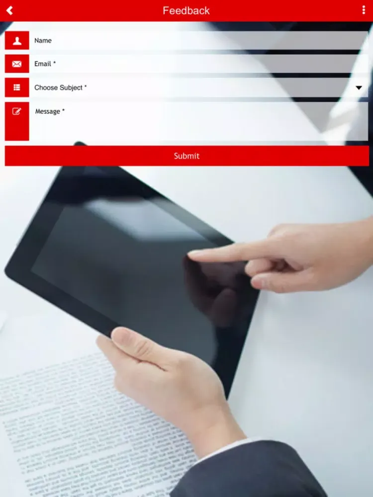 ภาพหน้าจอของ BSI MI App iPad 
