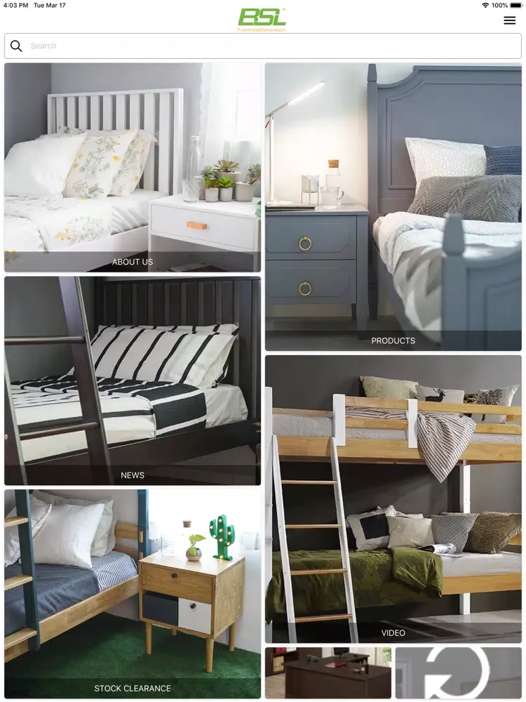 BSL Furniture iPad  Screenshots