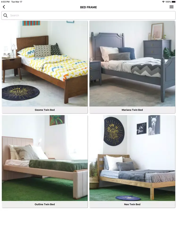 BSL Furniture iPad  Screenshots