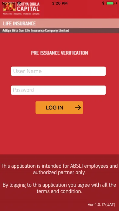 Zrzuty ekranu ABSLI InstaVerify
