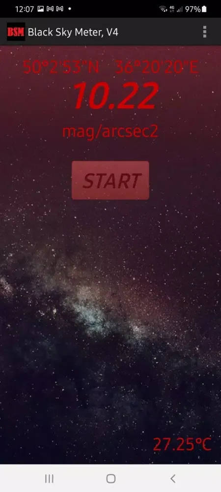 Capturas de pantalla de Black Sky Meter V4