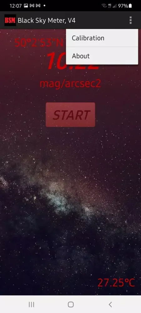 Capturas de pantalla de Black Sky Meter V4