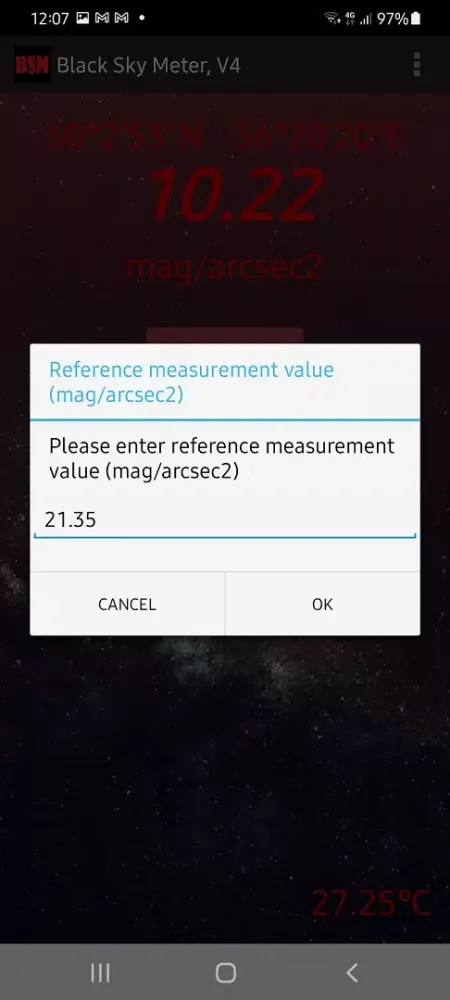 Capturas de pantalla de Black Sky Meter V4