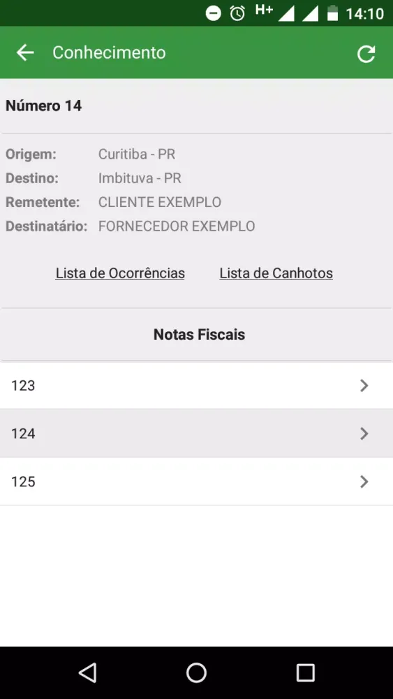 Screenshot di Localiza Carga