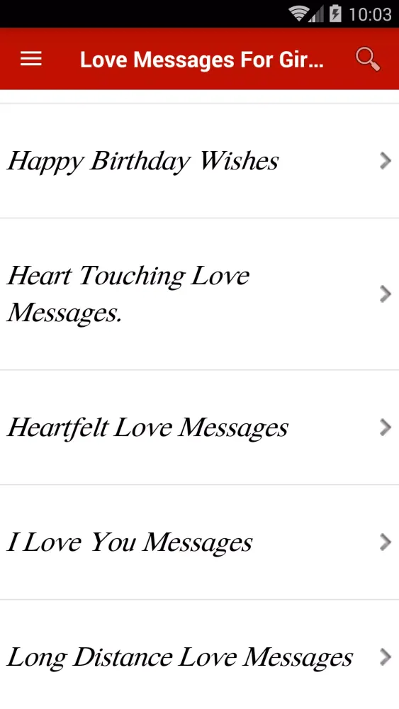Zrzuty ekranu Love Messages For Girlfriend