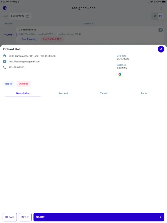 Blue Science Pool App iPad  স্ক্রিনশট