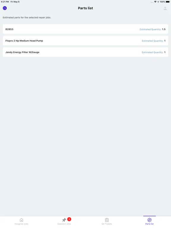 Blue Science Pool App iPad  স্ক্রিনশট