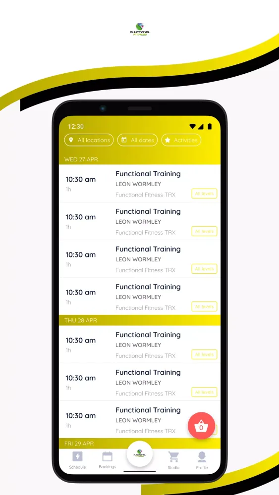 Captures d'écran de FUNCTIONAL FITNESS TRX