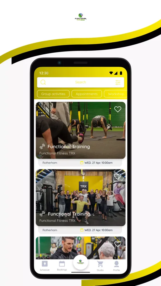 Captures d'écran de FUNCTIONAL FITNESS TRX