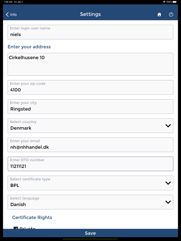 Ảnh chụp màn hình của EASA Balloon Logbook iPad 