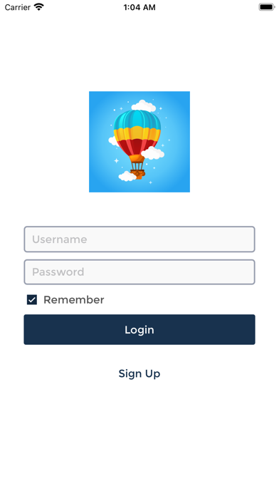 Ảnh chụp màn hình của EASA Balloon Logbook