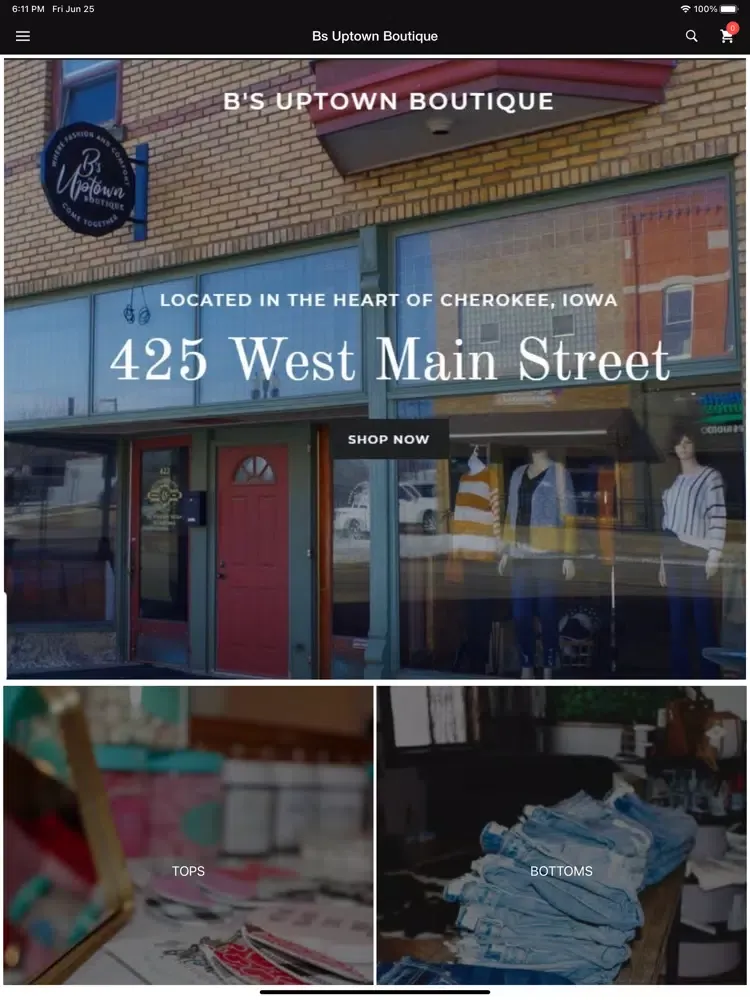 Capturas de tela do Bs Uptown Boutique iPad 