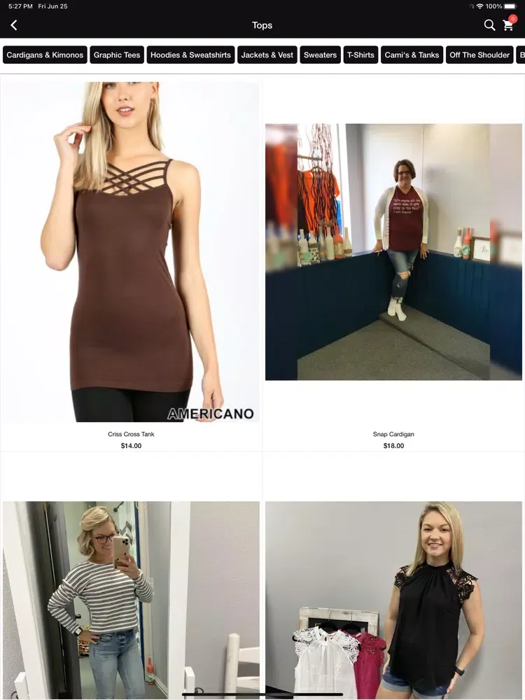 Capturas de tela do Bs Uptown Boutique iPad 
