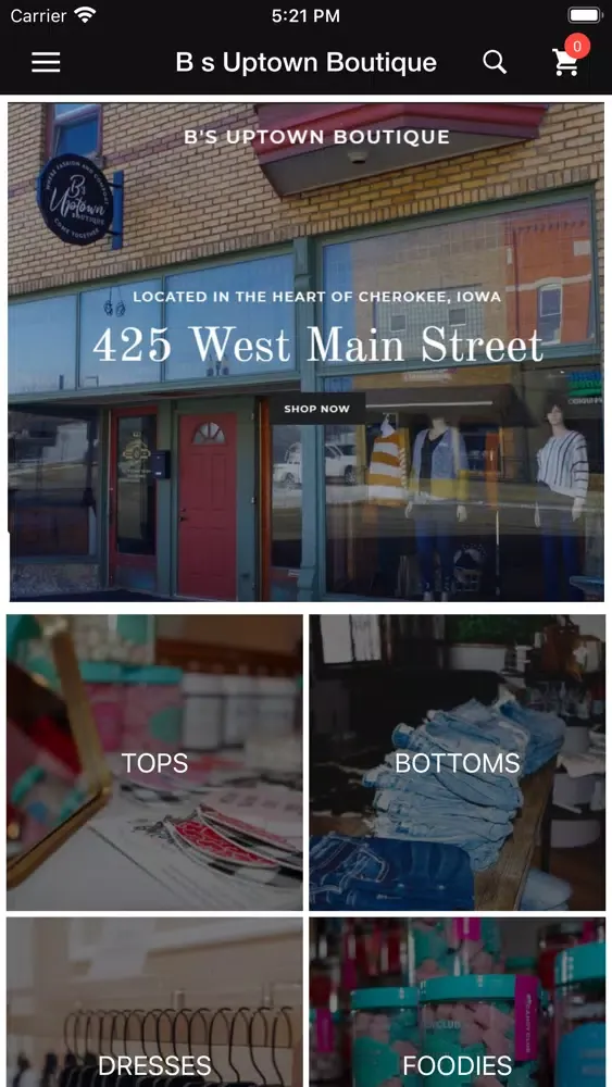 Capturas de tela do Bs Uptown Boutique