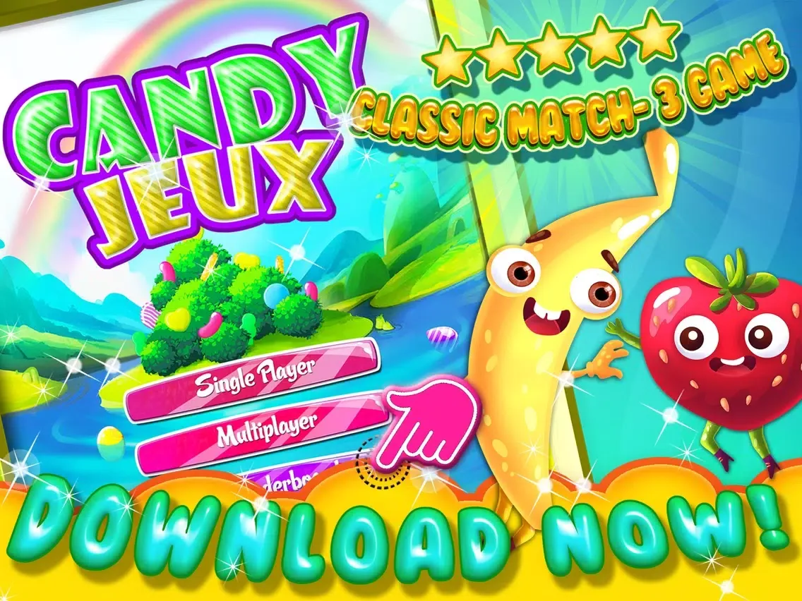 Captures d'écran de Jeux de Jewel Candy Edition de Noël 2016 - Cool Jeu de Logique Amusant Pour les Enfants Gratuit iPad 