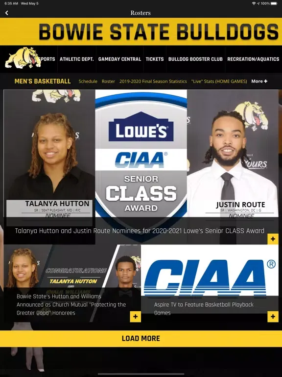 BSU SPORTS iPad  Screenshots