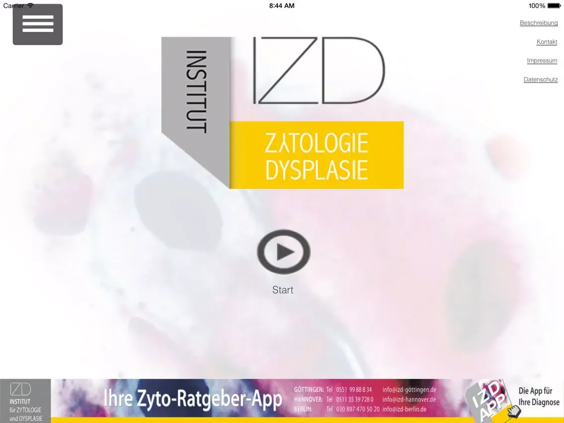 IZD Zyto Ratgeber iPad  스크린샷