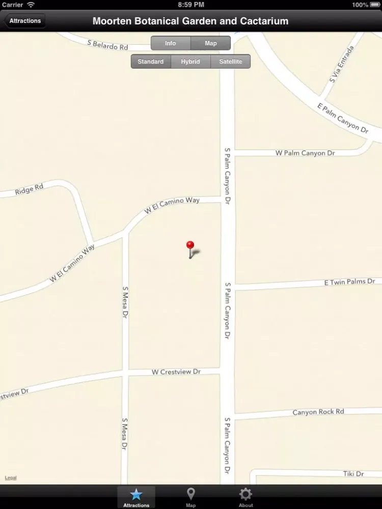 Palm Springs Mini Guide iPad  Screenshots