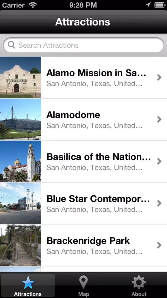 San Antonio Mini Guide Screenshots