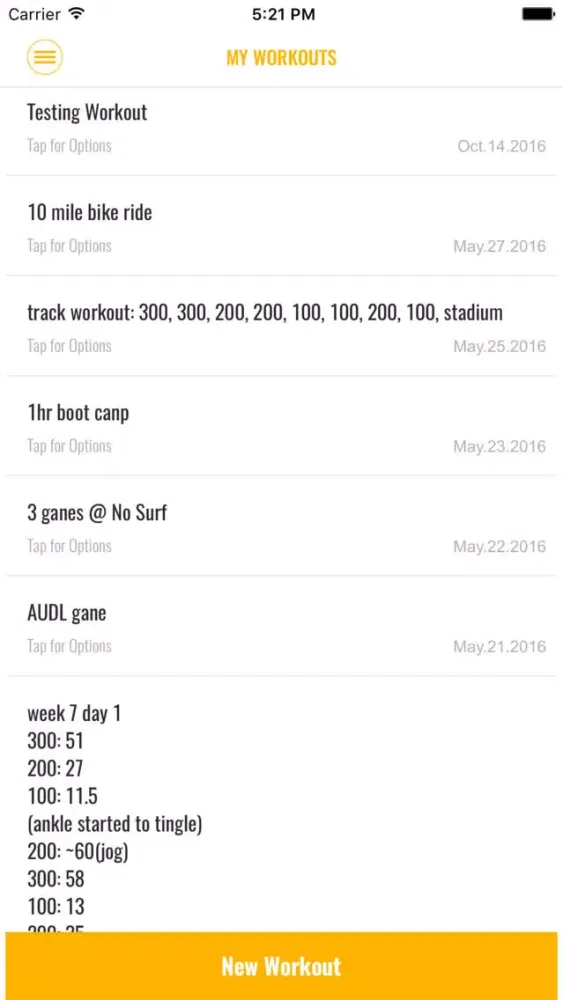 Ảnh chụp màn hình của TeamWorkout