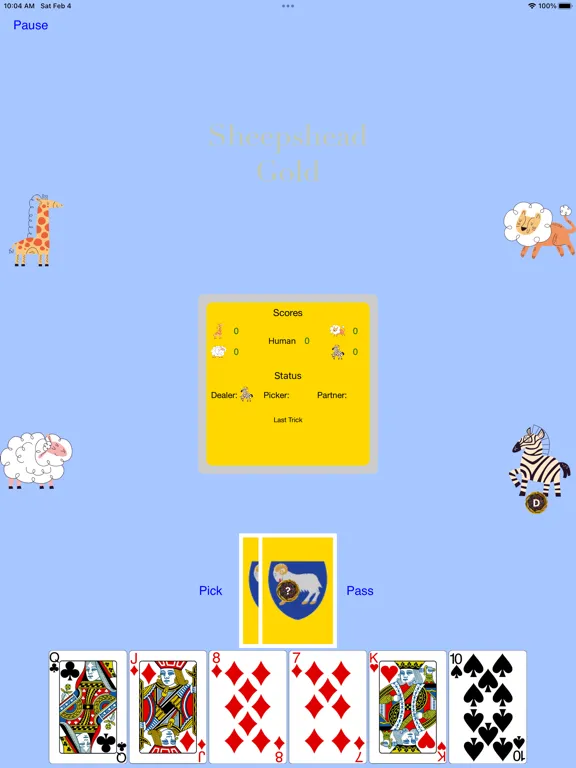 Zrzuty ekranu Sheepshead Gold iPad 