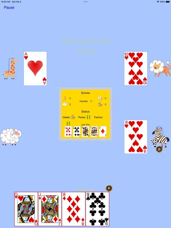 Zrzuty ekranu Sheepshead Gold iPad 
